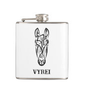 Zwart-witworstpaard Heupfles (Voorkant)