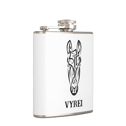 Zwart-witworstpaard Heupfles (Rechts)