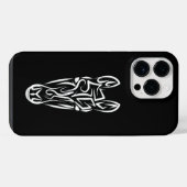 Zwart-witworstpaard iPhone Hoesje (Achterkant horizontaal)