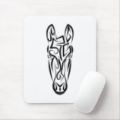 Zwart-witworstpaard Muismat (Met muis)