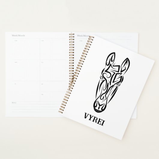 Zwart-witworstpaard Planner (Display)