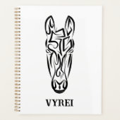 Zwart-witworstpaard Planner (Voorkant)