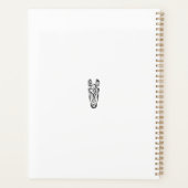 Zwart-witworstpaard Planner (Achterkant)