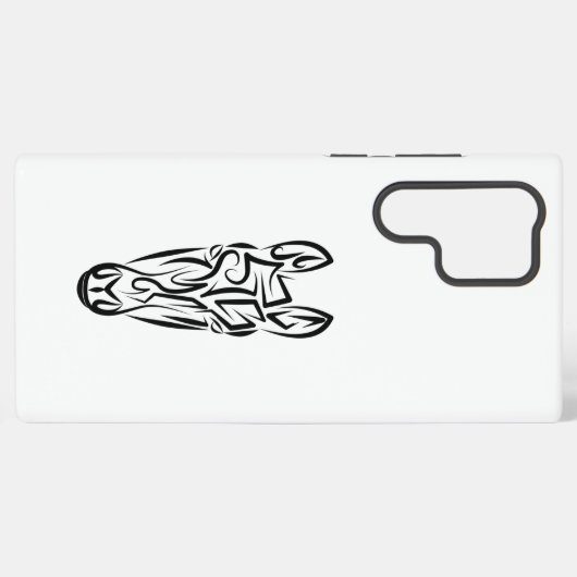 Zwart-witworstpaard Samsung Galaxy Hoesje (Achterkant horizontaal)