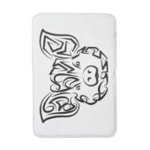 Zwart-witworstvarken Badmat (Voorkant Verticaal)