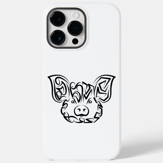 Zwart-witworstvarken Case-Mate iPhone Case (Achterkant)