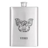 Zwart-witworstvarken Flacon (Voorkant)