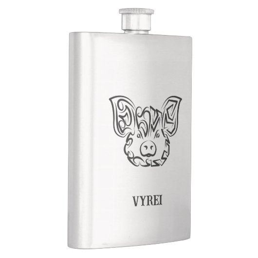 Zwart-witworstvarken Flacon (Rechts)