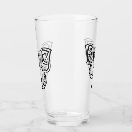Zwart-witworstvarken Glas (Rechts)