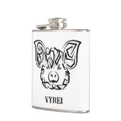 Zwart-witworstvarken Heupfles (Links)