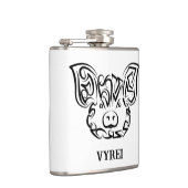 Zwart-witworstvarken Heupfles (Rechts)