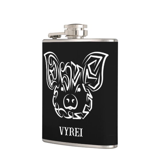 Zwart-witworstvarken Heupfles (Links)