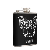 Zwart-witworstvarken Heupfles (Rechts)