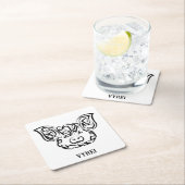 Zwart-witworstvarken Kartonnen Onderzetters (Insitu)