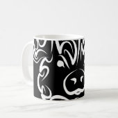 Zwart-witworstvarken Koffiemok (Voorkant links)