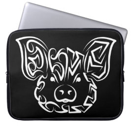 Zwart-witworstvarken Laptop Sleeve