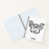 Zwart-witworstvarken Notitieboek (Binnen)