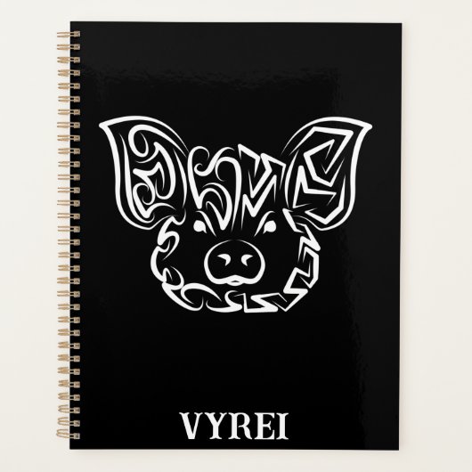 Zwart-witworstvarken Planner (Voorkant)