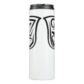 Zwart-witworstvarken Thermosbeker (Achterkant)