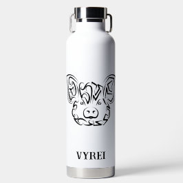 Zwart-witworstvarken Waterfles