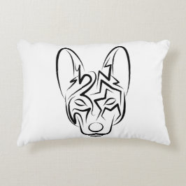 Zwart-witworstvel Accent Kussen