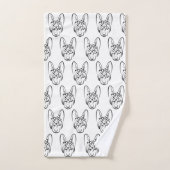 Zwart-witworstvel Bad Handdoek (Handdoek)