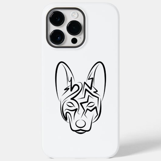Zwart-witworstvel Case-Mate iPhone Case (Achterkant)