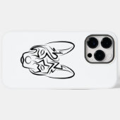 Zwart-witworstvel Case-Mate iPhone Case (Achterkant (horizontaal))