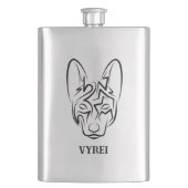 Zwart-witworstvel Flacon (Voorkant)