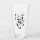 Zwart-witworstvel Glas (Achterkant)