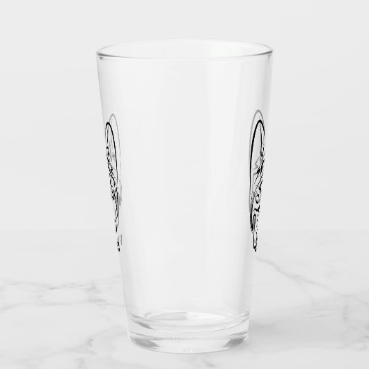 Zwart-witworstvel Glas (Links)