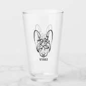 Zwart-witworstvel Glas (Voorkant)