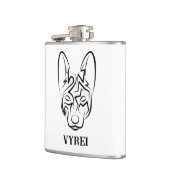 Zwart-witworstvel Heupfles (Links)