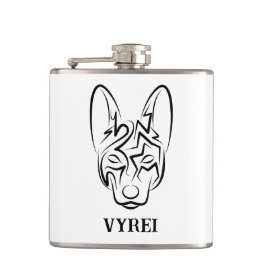 Zwart-witworstvel Heupfles