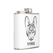 Zwart-witworstvel Heupfles (Rechts)