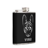 Zwart-witworstvel Heupfles (Rechts)