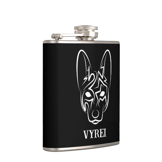 Zwart-witworstvel Heupfles (Rechts)