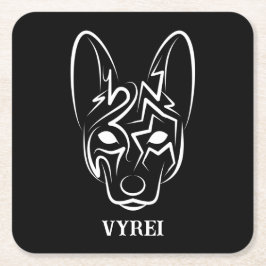 Zwart-witworstvel Kartonnen Onderzetters