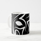 Zwart-witworstvel Koffiemok (Voorkant links)