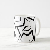 Zwart-witworstvel Koffiemok (Voorkant rechts)