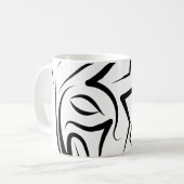 Zwart-witworstvel Koffiemok (Voorkant links)