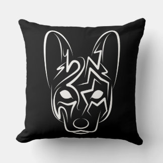 Zwart-witworstvel Kussen