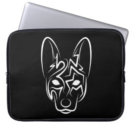 Zwart-witworstvel Laptop Sleeve