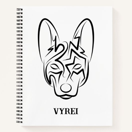 Zwart-witworstvel Notitieboek (Voorkant)