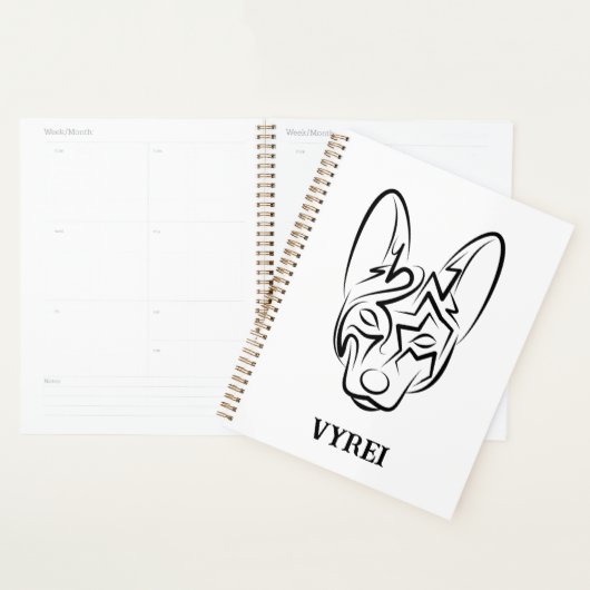 Zwart-witworstvel Planner (Display)