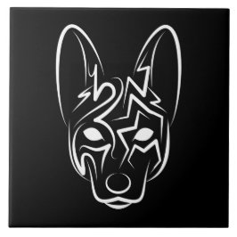 Zwart-witworstvel Tegeltje