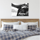 Zwart-witzadels Canvas Afdruk (Insitu (Slaapkamer))