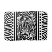 Zwart-witzebra afdrukken badmat (Voorkant)