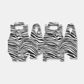 Zwart-witzebra afdrukken bedankdoosjes (Uitgevouwen)