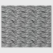 Zwart-witzebra afdrukken cadeaupapier (Vlak)